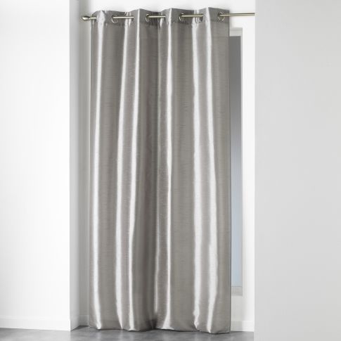 Rideau à oeillets Craftine 140 x 240 cm Shantung Uni Montréal Perle