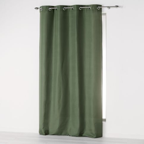 Rideau à oeillets Craftine 140 x 260 cm Microfibre Unie Lavandou Kaki