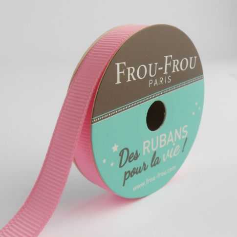 Bobinette Ruban Gros grain Frou-Frou Pétale de rose - 9 mm x 6 mètres