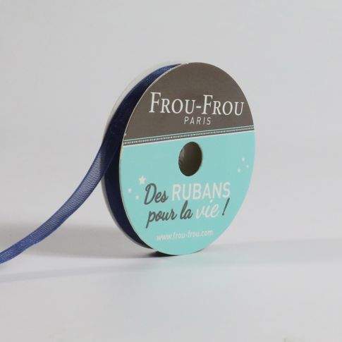 Bobinette Ruban Organza Frou-Frou Navy - 6 mm x 8 mètres