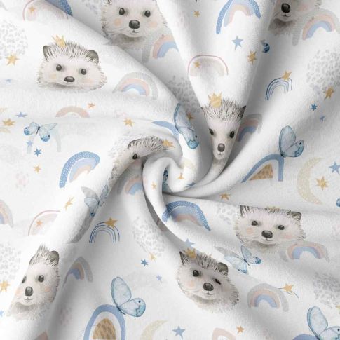 Tissu Coton imprimé Digital Arty Blanc