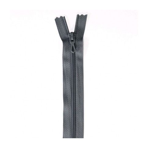 Fermeture à glissière n°2 non séparable 60 cm Gris