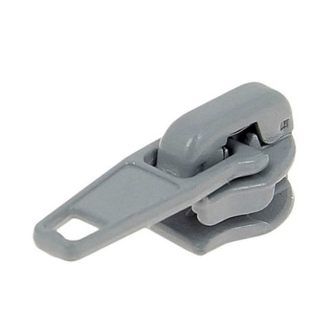 Curseur pour fermeture à glissière au mètre n°5 - Gris