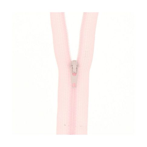 Fermeture à glissière non séparable Rose pâle 20 cm