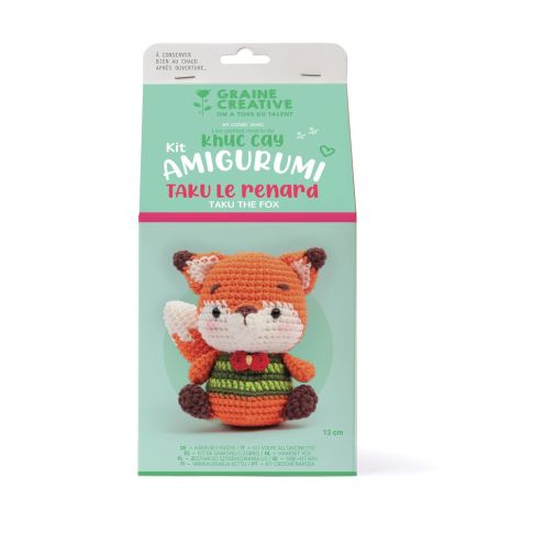 Kit Crochet Amigurumi Taku le Renard