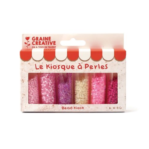 Le Kiosque à Perles Rose 6 couleurs