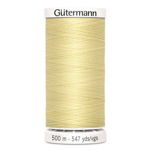 Fil Gütermann Pour tout coudre 500m - Jaune paille