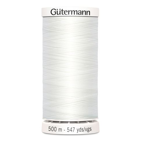 Fil Gütermann Pour tout coudre 500m - Blanc