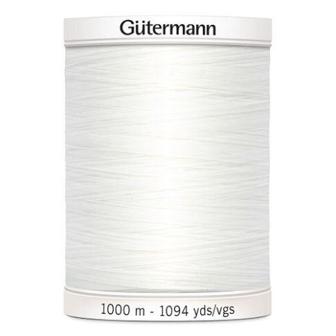 Fil Gütermann Pour tout coudre 1000m - Blanc