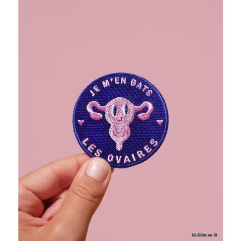 Ecusson Thermocollant "Je M'En Bats Les Ovaires"