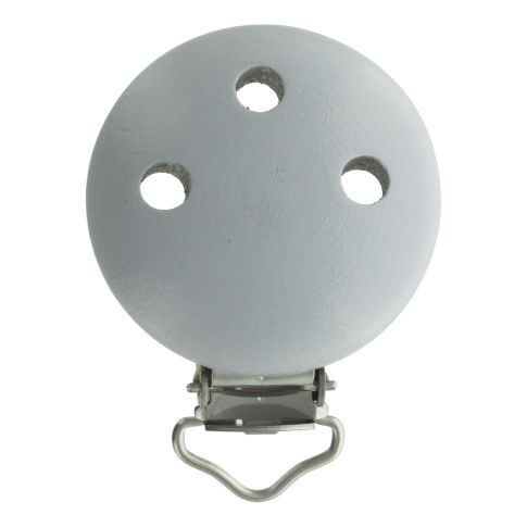 Clip bois Com'1 idée pour attache tétine Gris
