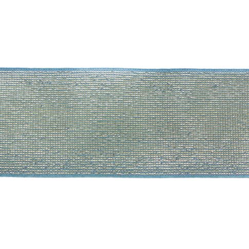 Élastique Plat Lurex Bleu doré 40 mm x1m