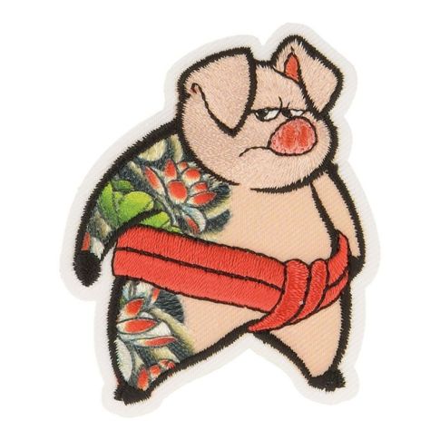 Ecusson Thermocollant Animaux Tatoués - Cochon