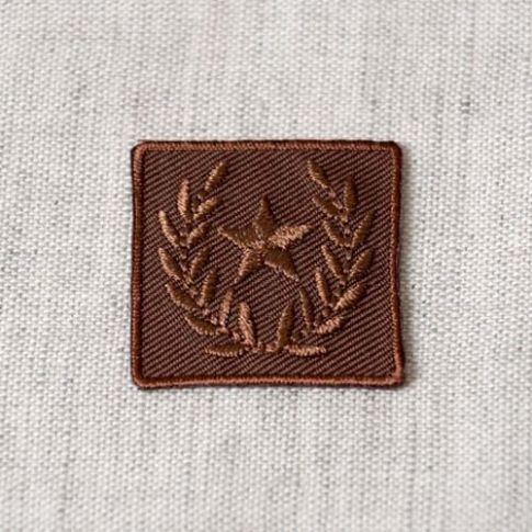 Ecusson Thermocollant Badge Etoile - Marron