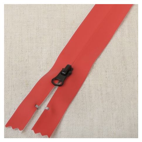 Fermeture invisible imperméable 20 cm - Rouge