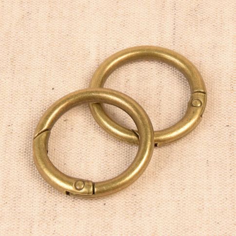 Anneaux pour sacs 33,5 mm - Bronze