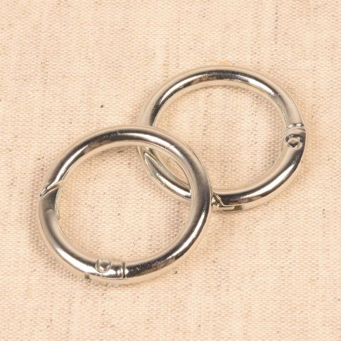 Anneaux pour sacs 33,5 mm - Argent