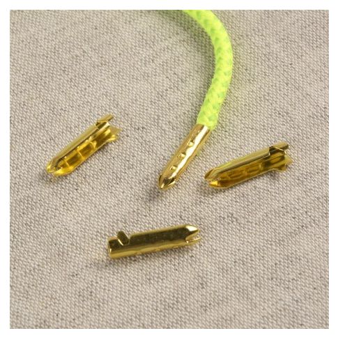 Embouts métal pour cordons et lacets - Or