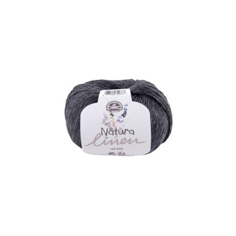 Pelote DMC Coton Natura Linen - Gris Anthracite N°123