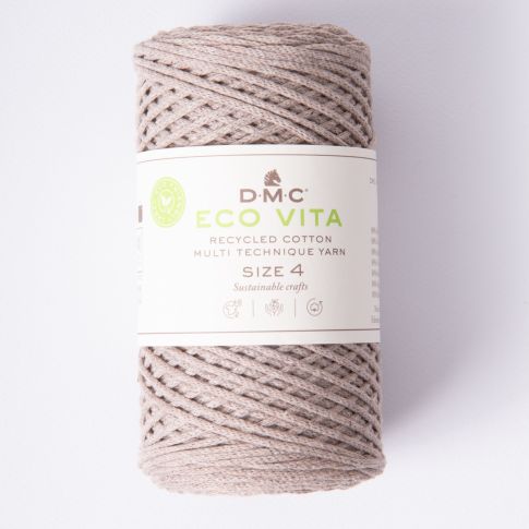Cordon de Coton recyclé Eco Vita Taille 4 DMC - Taupe clair