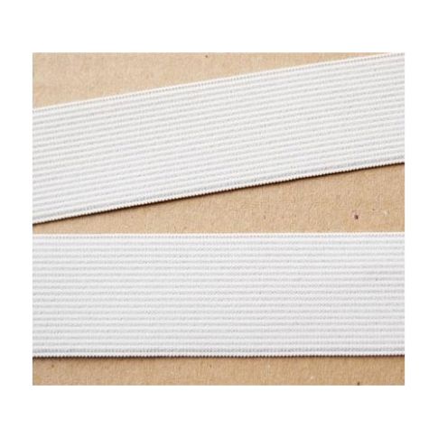 Elastique Plat 30 cm Arty Chic Blanc - Au mètre