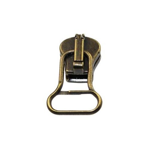 Curseur Fantaisie n°3 pour fermeture éclair Injecté n° 5 - Bronze