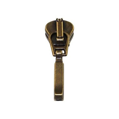 Curseur Fantaisie n°5 pour fermeture éclair Injecté n° 5 - Bronze