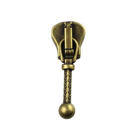 Curseur Fantaisie n°6 pour fermeture éclair Injecté n° 5 - Bronze