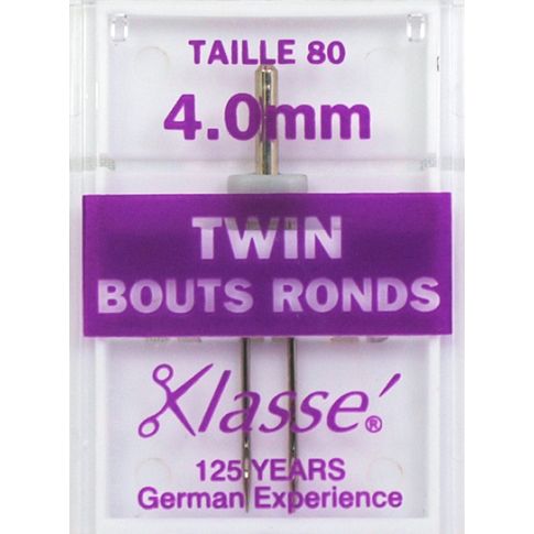 Aiguilles Machine Double Bouts ronds 80/12 4mm - Klassé