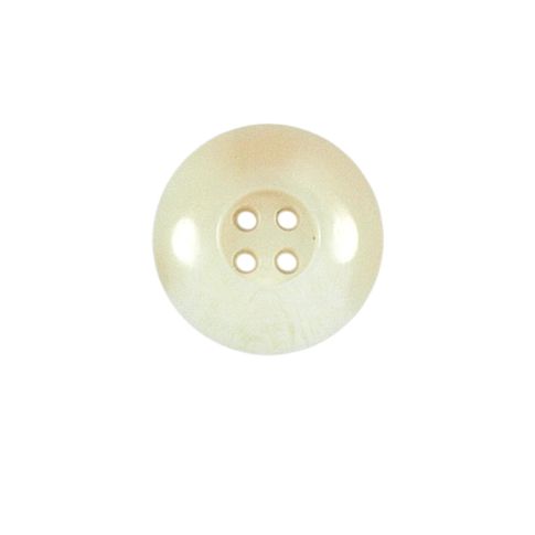 Bouton incurvé nacré Vera 18 mm - Blanc