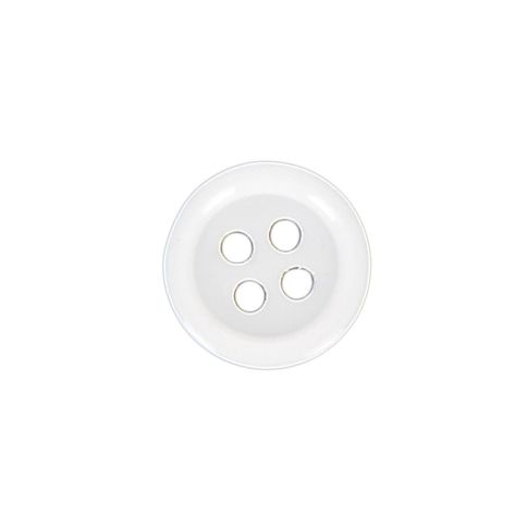 Bouton Gianfranco 10 mm - Blanc