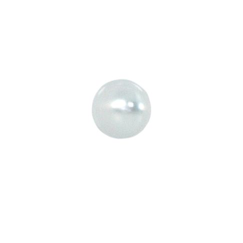 Bouton Guccio boule nacré 10 mm - Blanc