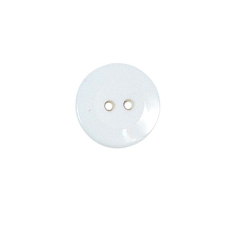 Bouton Alejandro incurvé 15 mm - Blanc