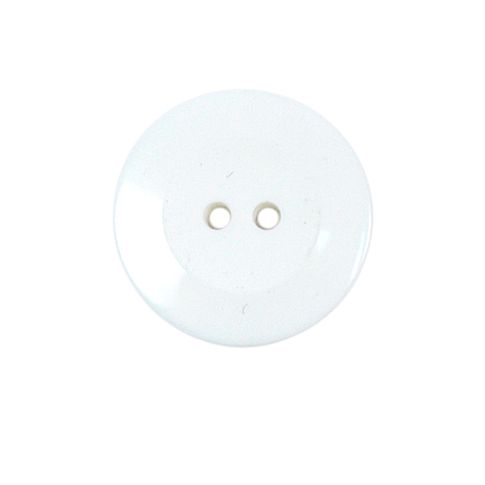 Bouton Alejandro incurvé 22 mm - Blanc