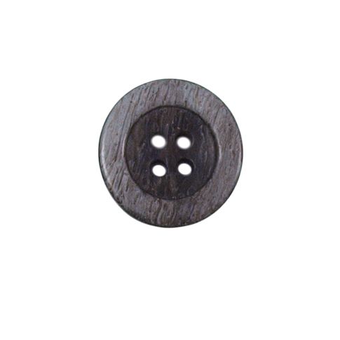 Bouton bicolore Giorgio 18 mm - Gris