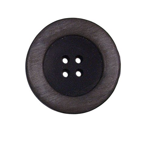 Bouton bicolore Giorgio 27 mm - Gris
