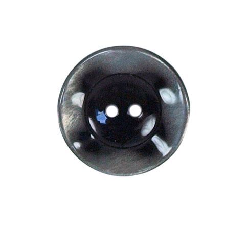 Bouton bord gondolé Agatha 22 mm - Gris