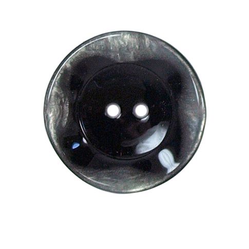 Bouton bord gondolé Agatha 27 mm - Gris
