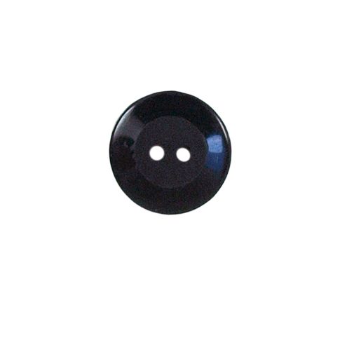 Bouton Alejandro incurvé 15 mm - Noir