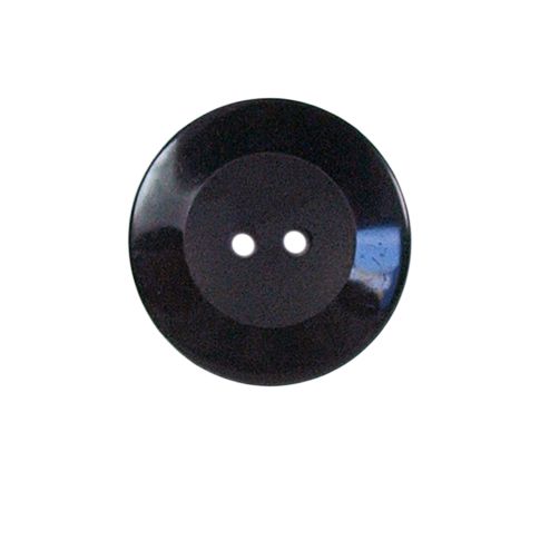 Bouton Alejandro incurvé 22 mm - Noir