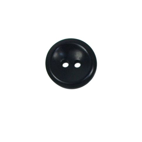 Bouton Carlota incurvé 15 mm - Noir