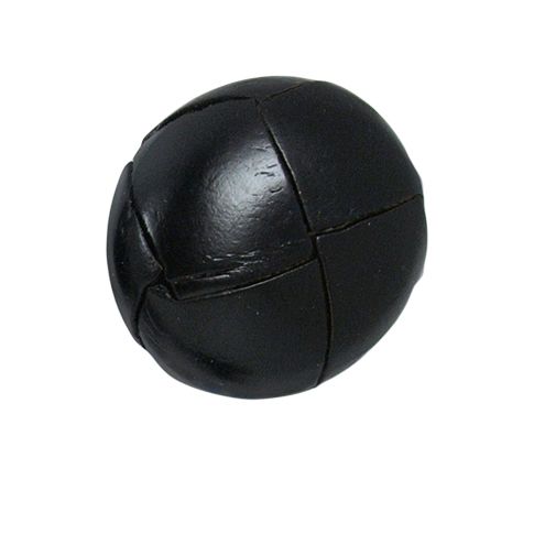 Bouton Giustina effet capitonné 25 mm - Noir