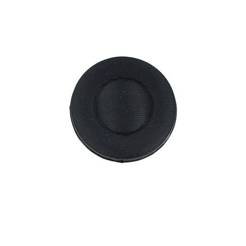 Bouton Lewis fines rayures 18 mm - Noir