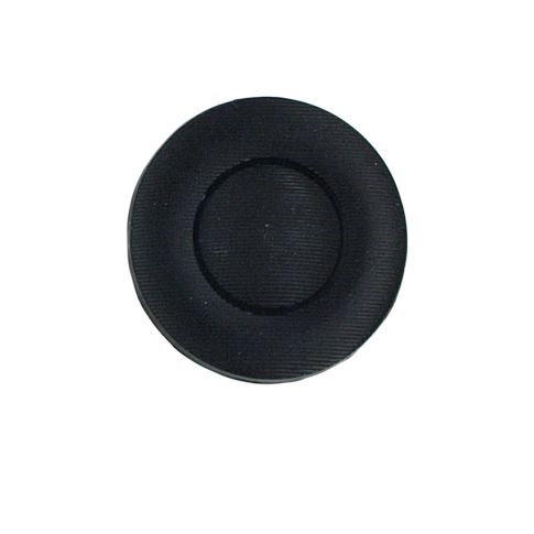 Bouton Lewis fines rayures 22 mm - Noir