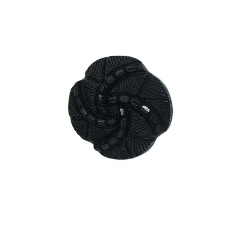 Bouton Philippe spirale 18 mm - Noir