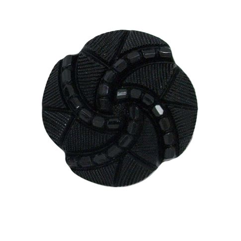 Bouton Philippe spirale 27 mm - Noir