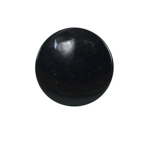 Bouton William relief 22 mm - Noir