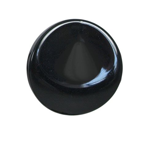 Bouton William relief 27 mm - Noir