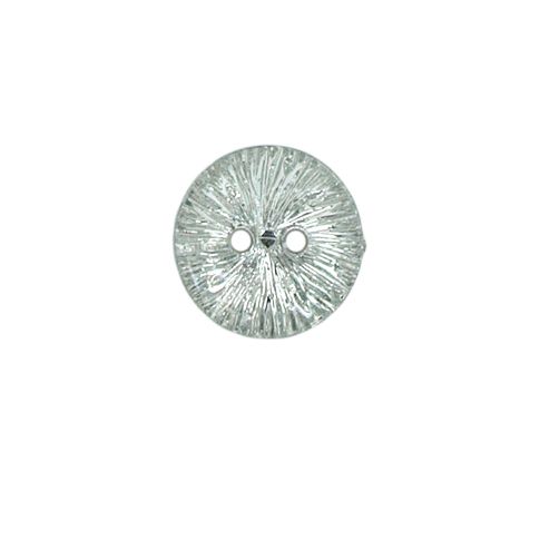 Bouton Stefaan métal transparent 15 mm