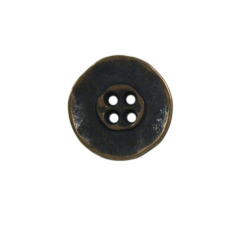 Bouton Justin en métal 18 mm - Bronze